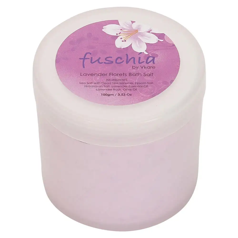 Fuschia Bath Salt,  100 g  Lavender Florets