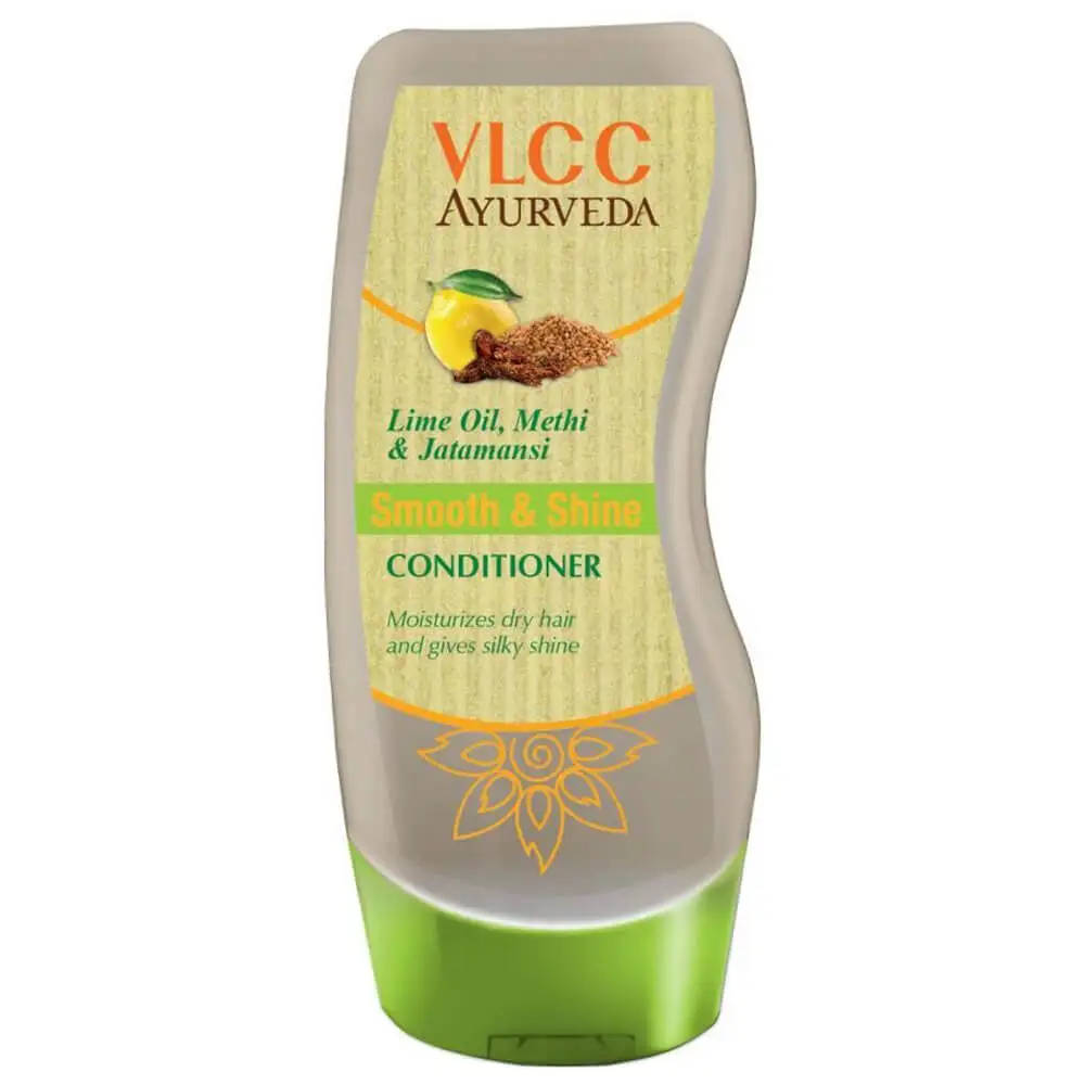 VLCC Ayurveda Smooth and Shine Conditioner,  100 ml  Lime Oil, Methi & Jatamamsi