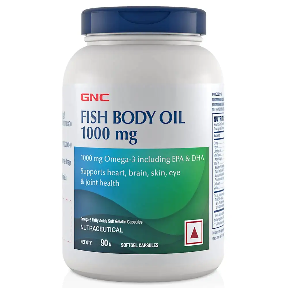 GNC Fish Body Oils (1000 mg),  90 softgels