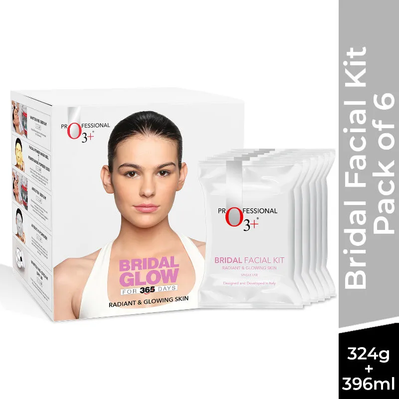 O3+ Bridal Facial Radiant And Glowing Skin - Pack Of 6