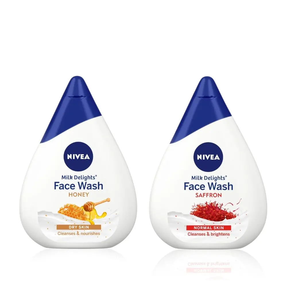 NIVEA Milk Delights Face Wash Duo(Saffron + Honey) (100ml+100ml)