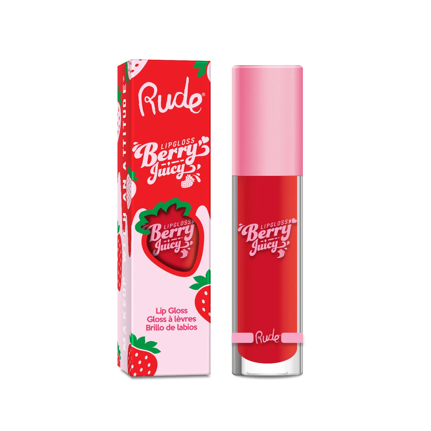 Rude Cosmetics Berry Juicy Lip Gloss - Code Red