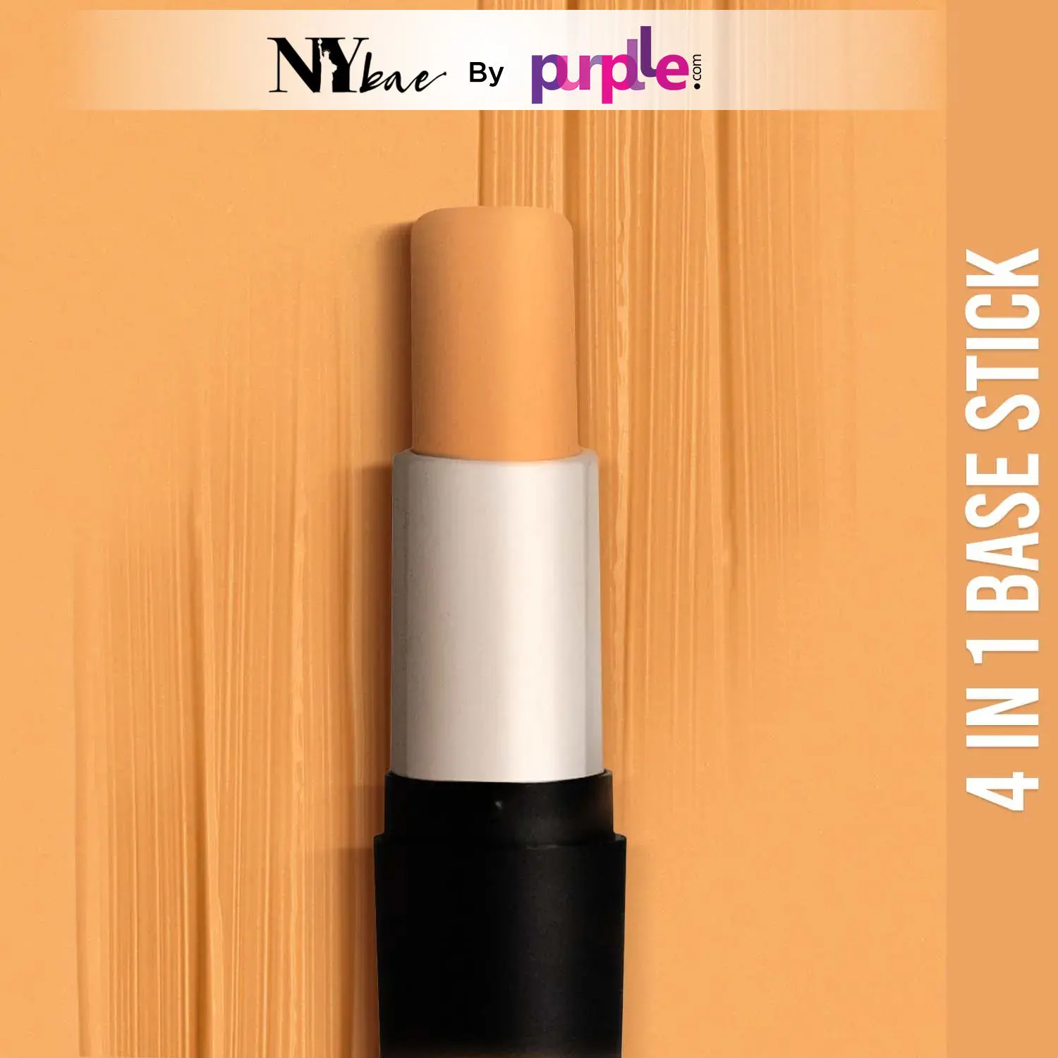 NY Bae All In One Stick - Grander Than Central 3 | Foundation Concealer Contour Colour Corrector Stick | Fair Skin | Creamy Matte Finish | Enriched With Vitamin E | Covers Blemishes & Dark Circles | Medium Coverage | Cruelty Free