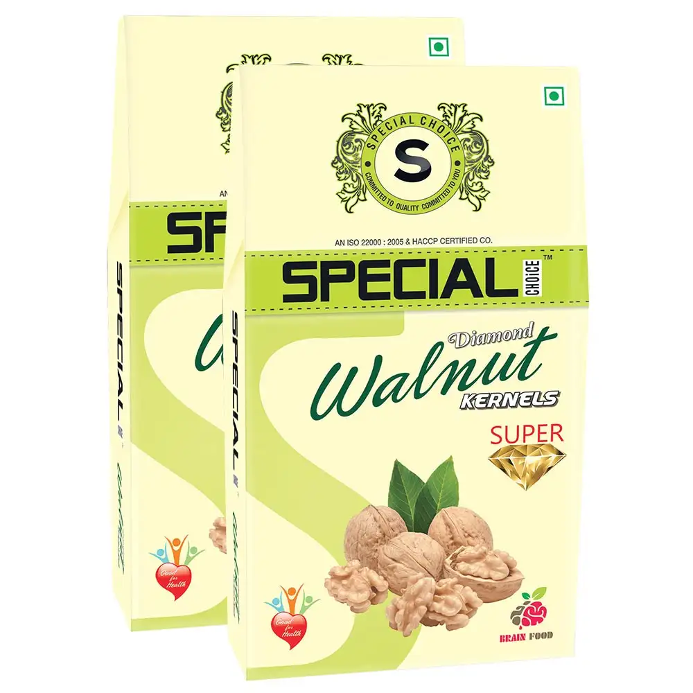 Special Choice Walnut Kernels,  250 g  Diamond Super Vacuum Pack (Pack of 2)