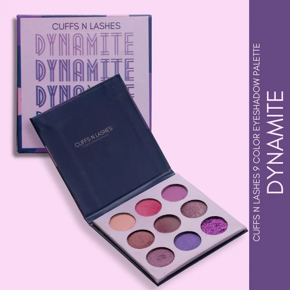 Cuffs N Lashes 9 Color Eyeshadow Palette, Dynamite