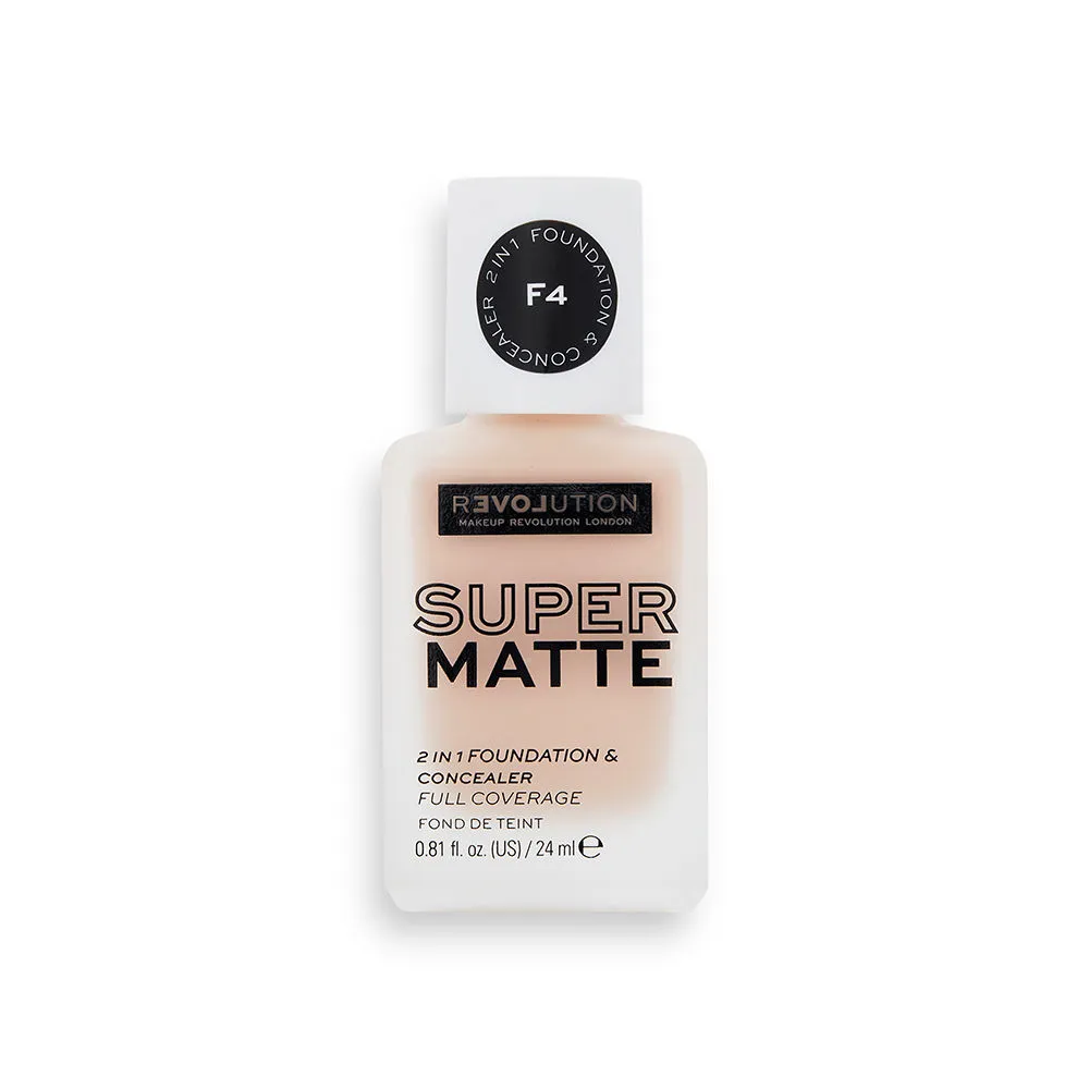 Makeup Revolution Relove Supermatte Foundation - F4