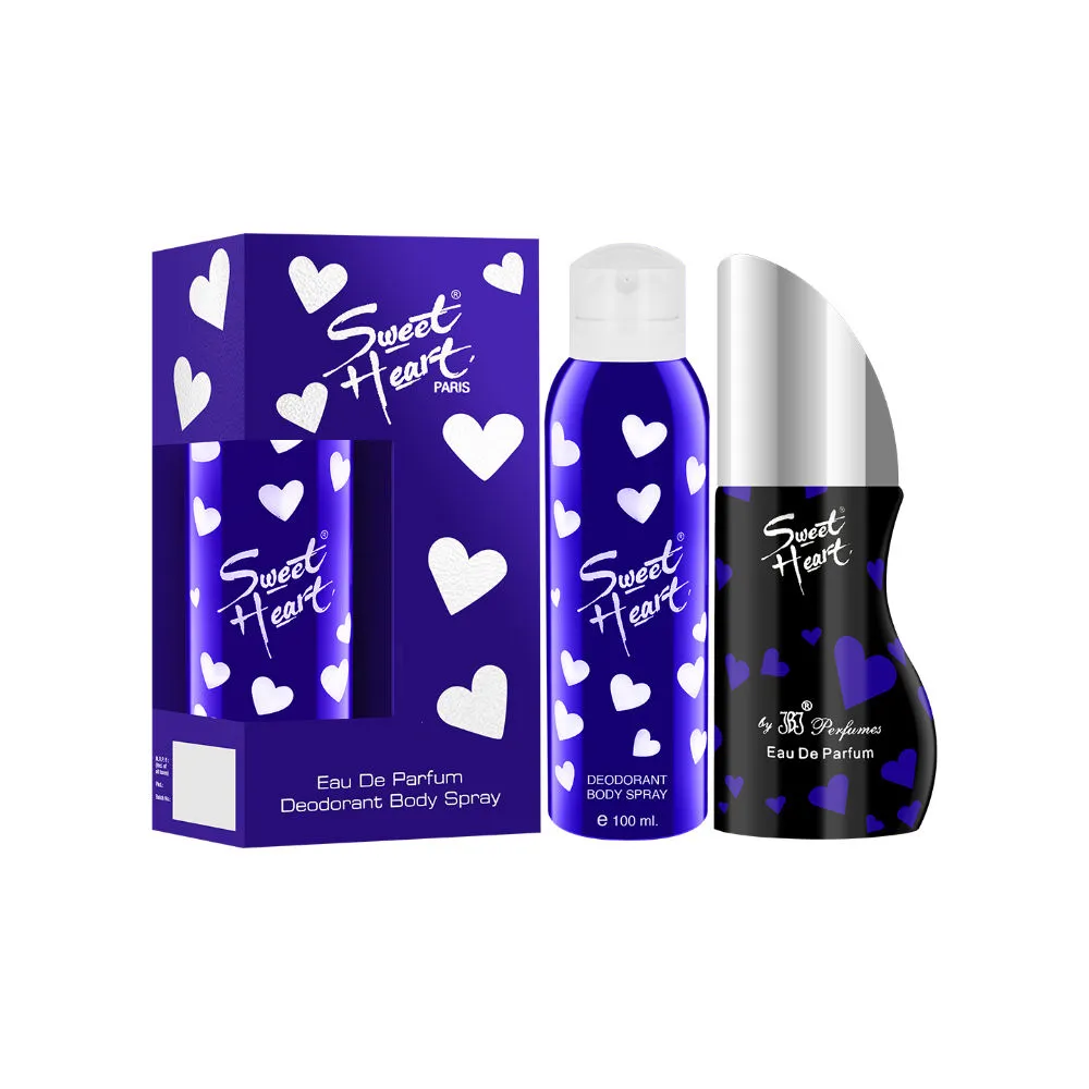 Sweet Heart Blue Eau De Parfum & Deodorant Body Spray Combo