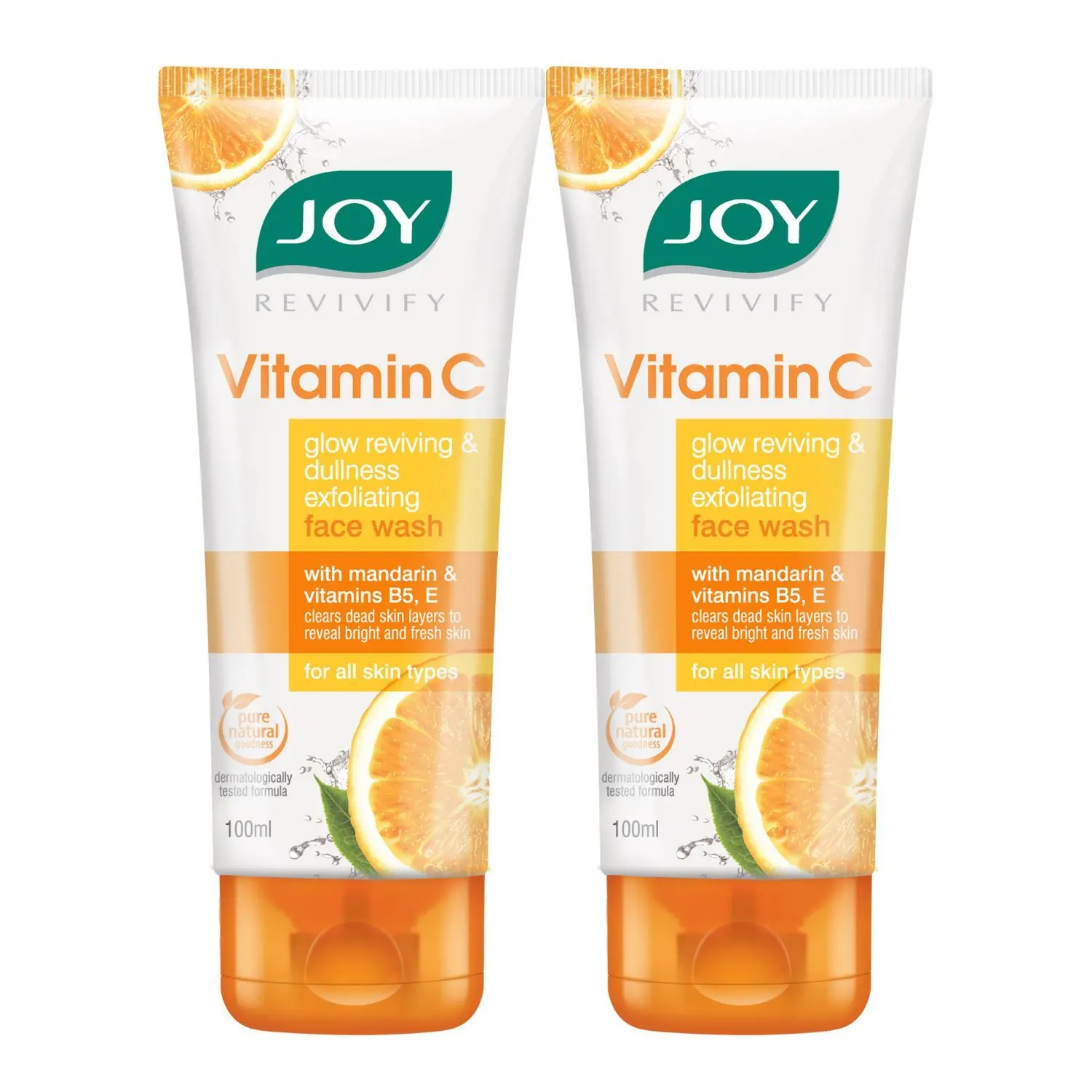 Joy Revivify Skin Brightening Vitamin C Face Wash (2X100ml)