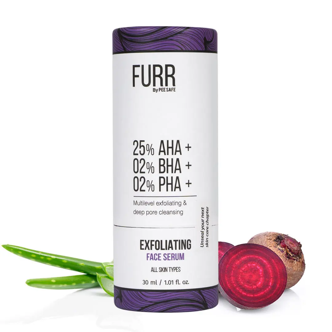 FURR By Pee Safe AHA 25% + PHA 2% + BHA 2% Exfoliating Face Serum (30 ml)