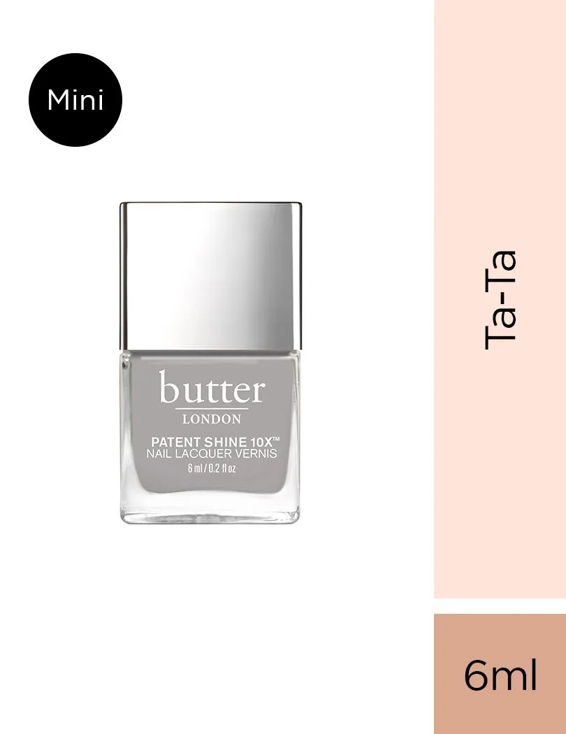 Butter London Mini Shine 10x Nail Lacquer - Holographic Ta-Ta! Beige Shimmer