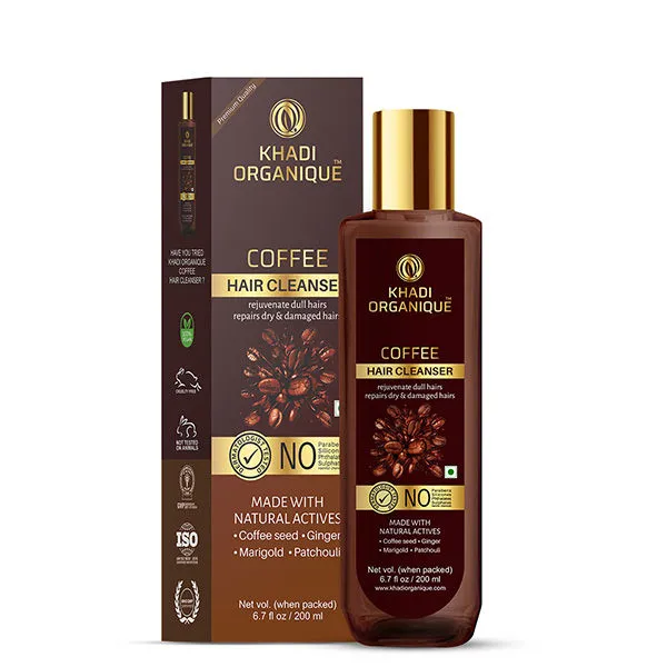 Khadi Organique Coffee Hair Cleanser For Hair Fall Control & Hair Growth