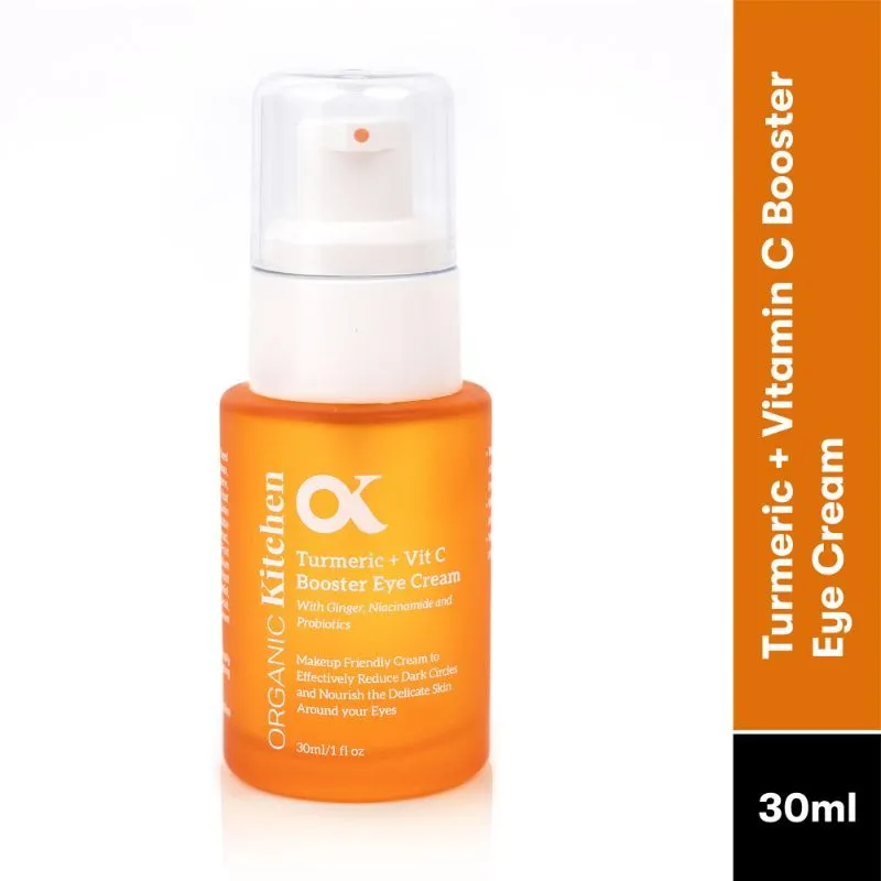 Organic Kitchen Turmeric + Vitamin C Booster Eye Cream With Niacinamide & Collagen For Dark Circles