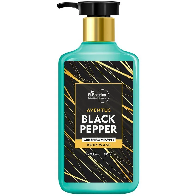 St.Botanica Aventus Black Pepper Body Wash - With Shea Butter & Vitamin E