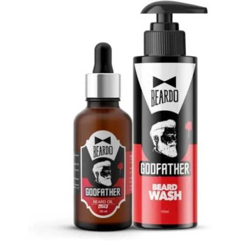 Beardo Ultimate Godfather Combo | Godfather Oil , Godfather Wash | Beard care set for Men