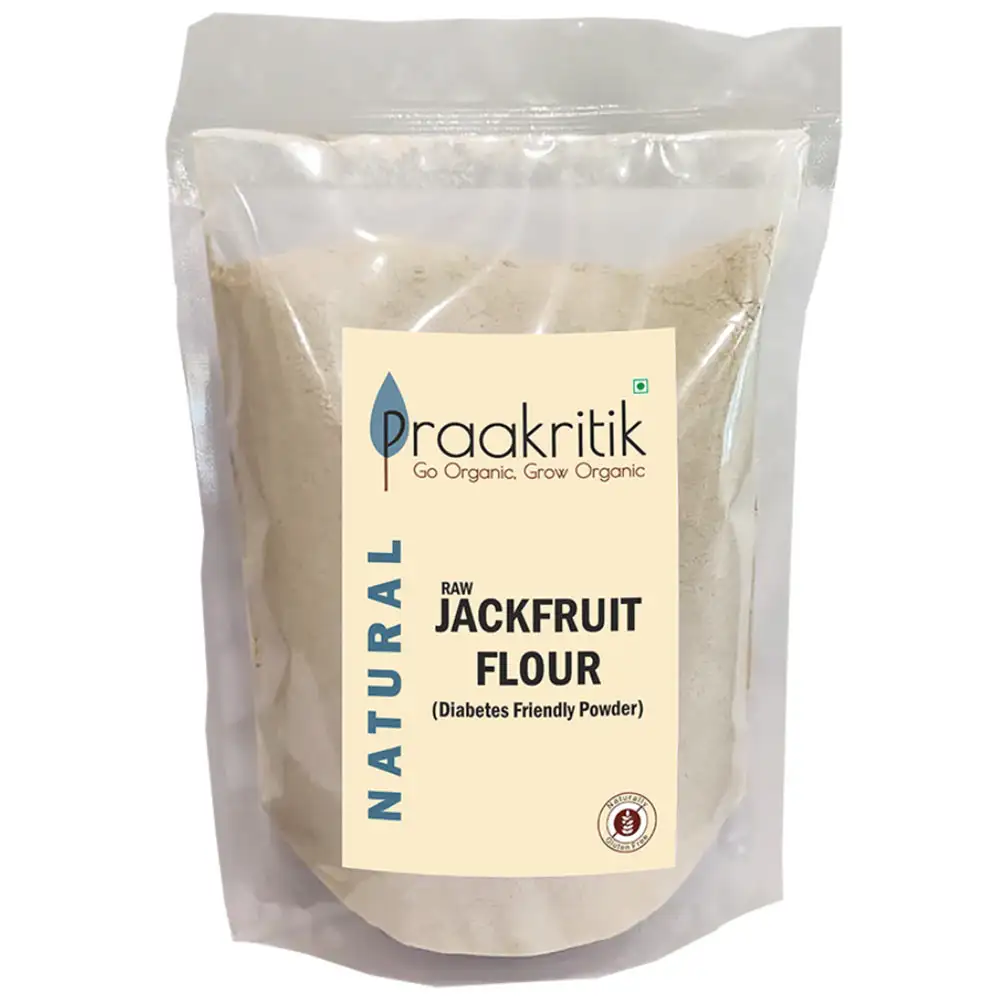 Praakritik Organic Jackfruit Flour,  Natural  500 g