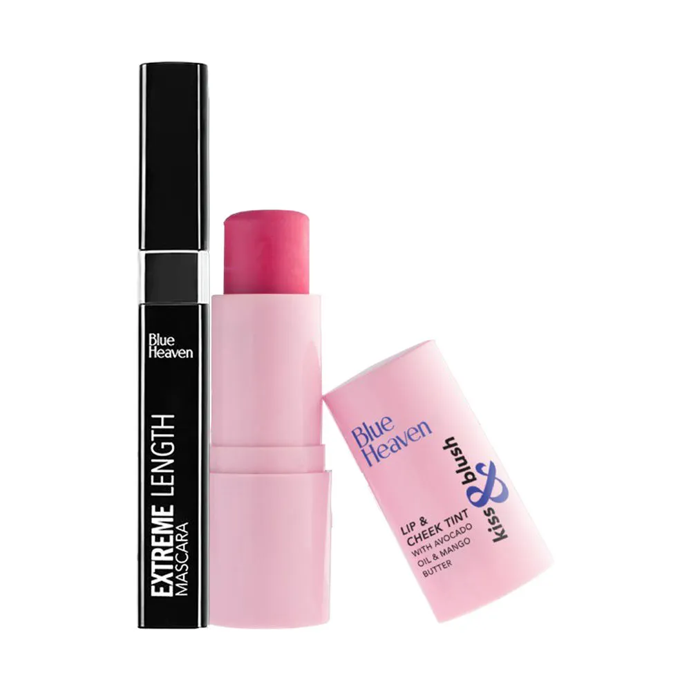 Blue Heaven Alluring Eye & Lip Combo - Flashy Pink