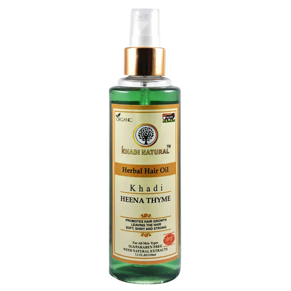 Khadi Natural Herbal Hair Oil,  210 ml  Heena Thyme