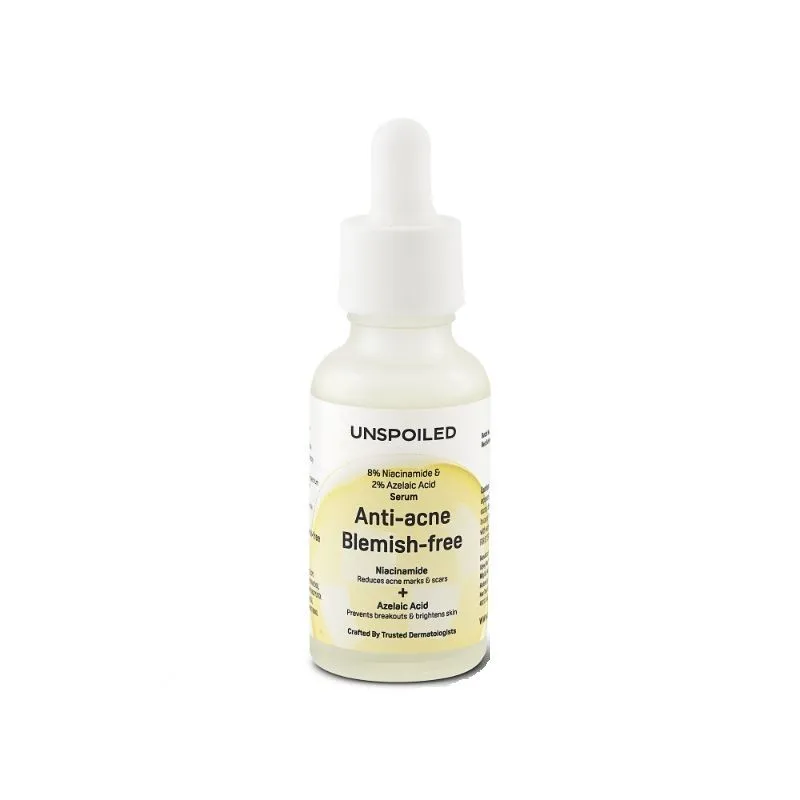 Unspoiled 8% Niacinamide + 2% Azelaic Acid Serum