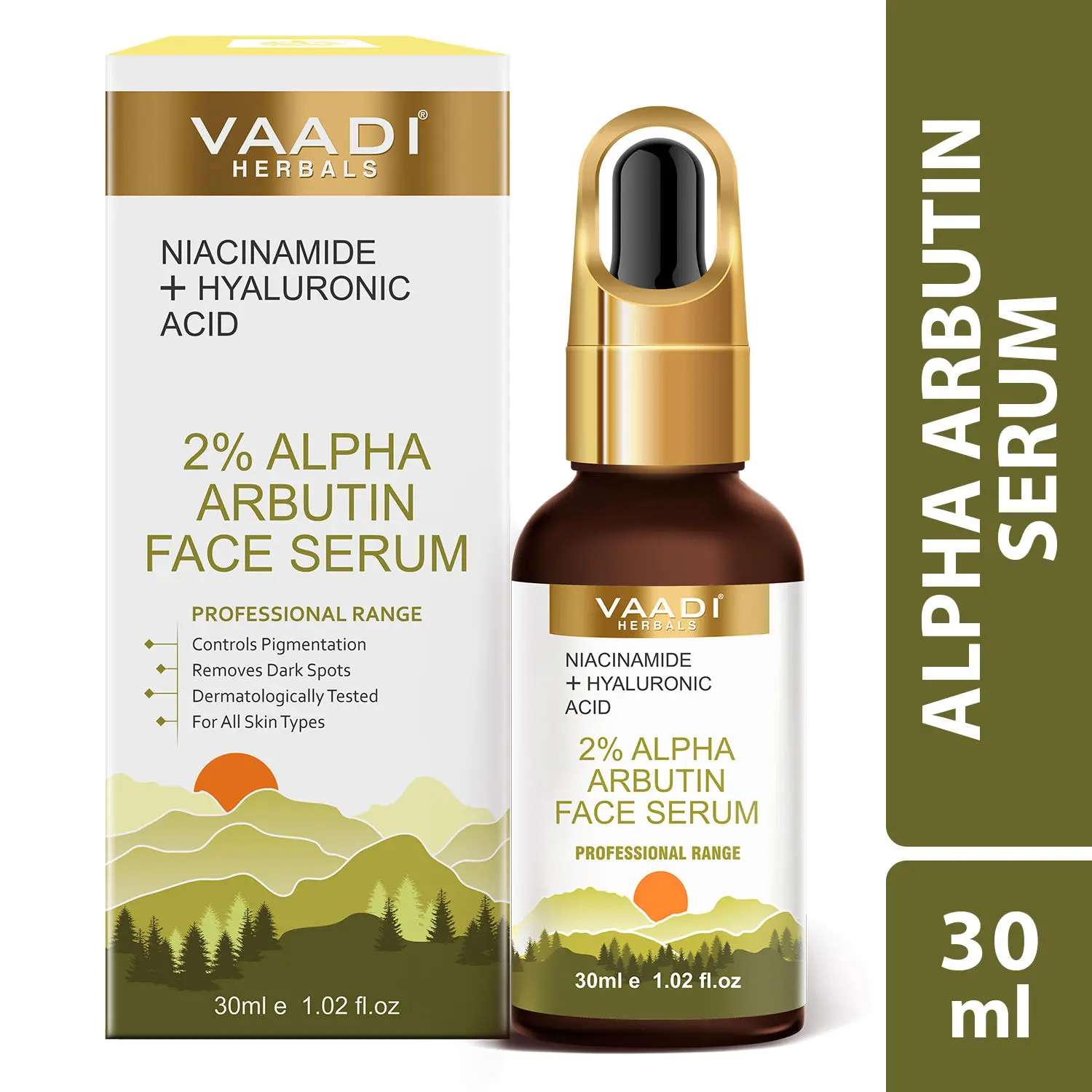 Vaadi Herbals 2% Alpha Arbutin Face Serum With Niacinamide & Hyaluronic Acid