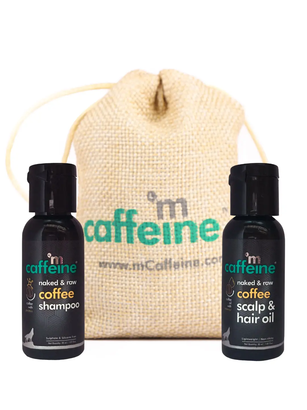 mCaffeine Mini Must-have Coffee Hair Care Kit (60 gm)