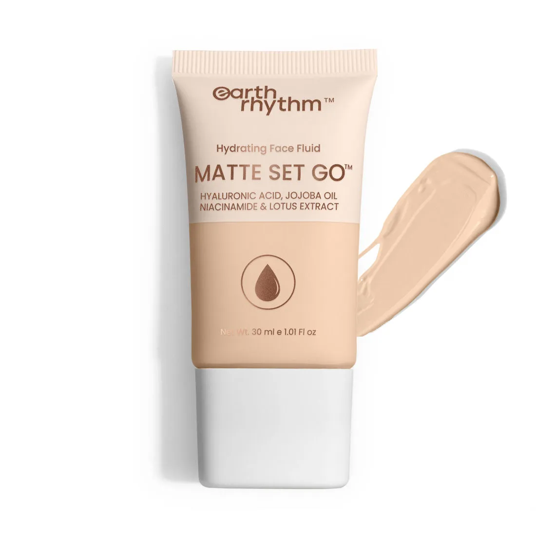 Earth Rhythm Hydrating Matte Set Go Face Fluid Foundation - Spiced Coffee