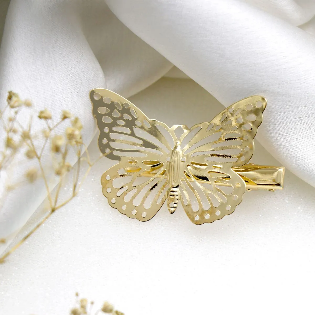 Joker & Witch Butterfly Gold Hair Pin