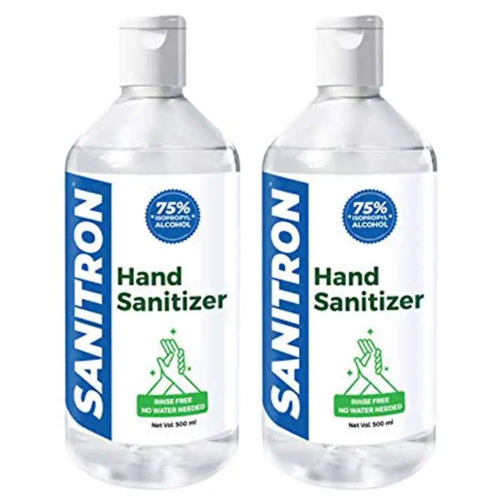 Sanitron Liquid Hand Sanitizer,  75% Isopropyl alcohol (IPA)  2 Piece(s)/Pack  Refill Pack