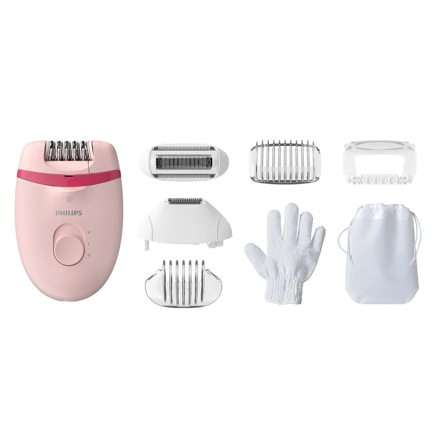 Compact epilator With opti-light