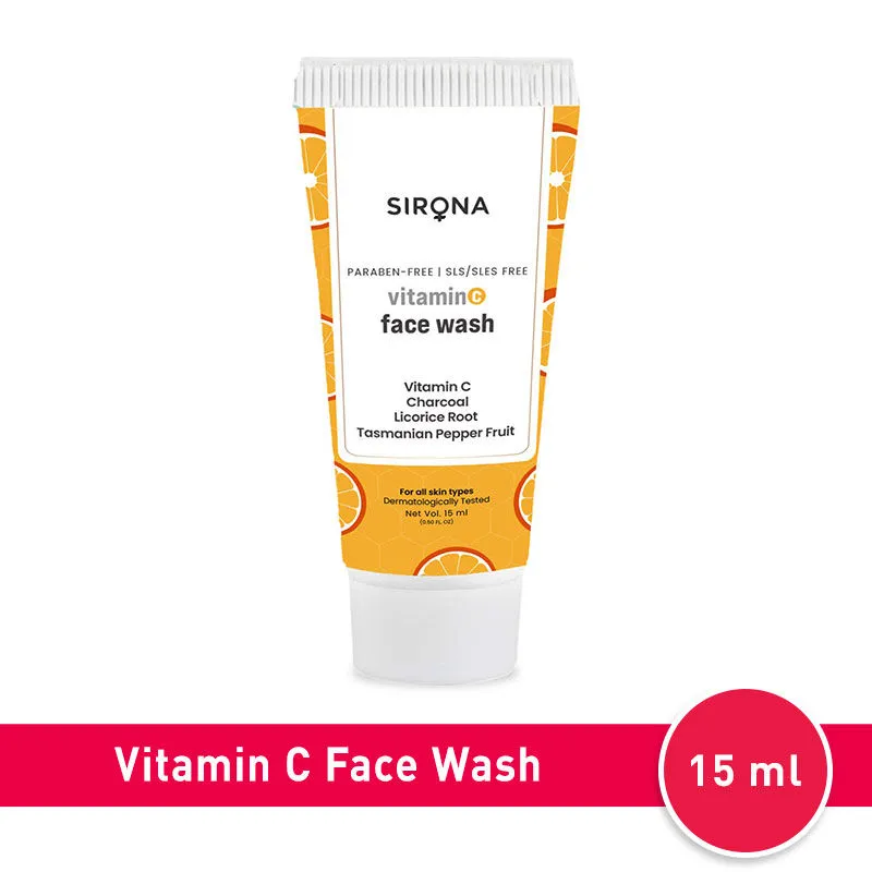 Sirona Vitamin C Face Wash for Men and Women Removes Impurities Soothes Skin & Makes Skin Radiant