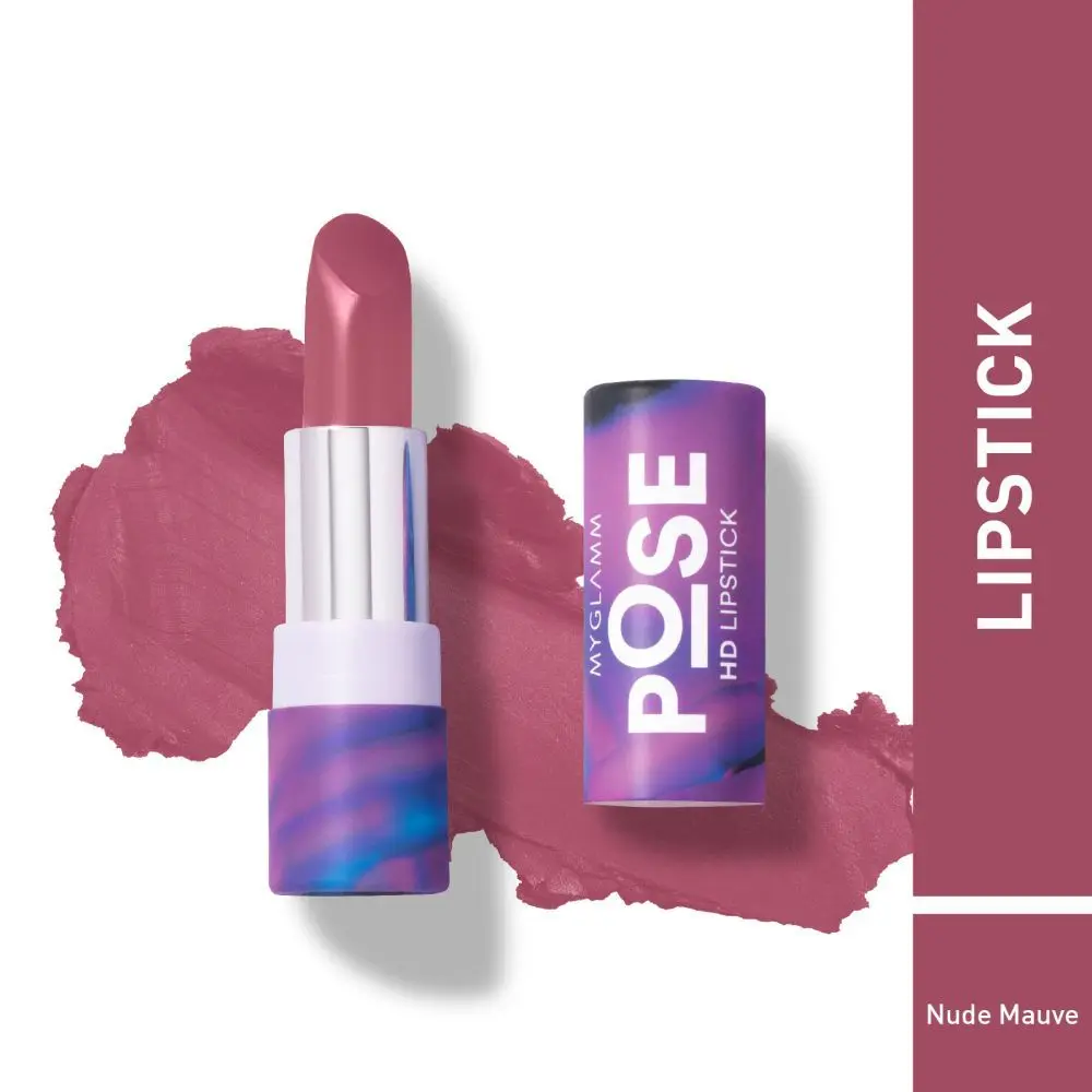 MyGlamm POSE HD Lipstick-Nude Mauve-4gm