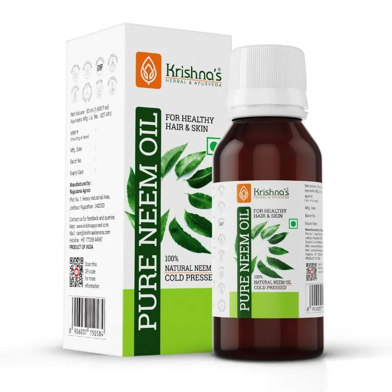 Krishna's Herbal & Ayurveda Pure Neem Oil