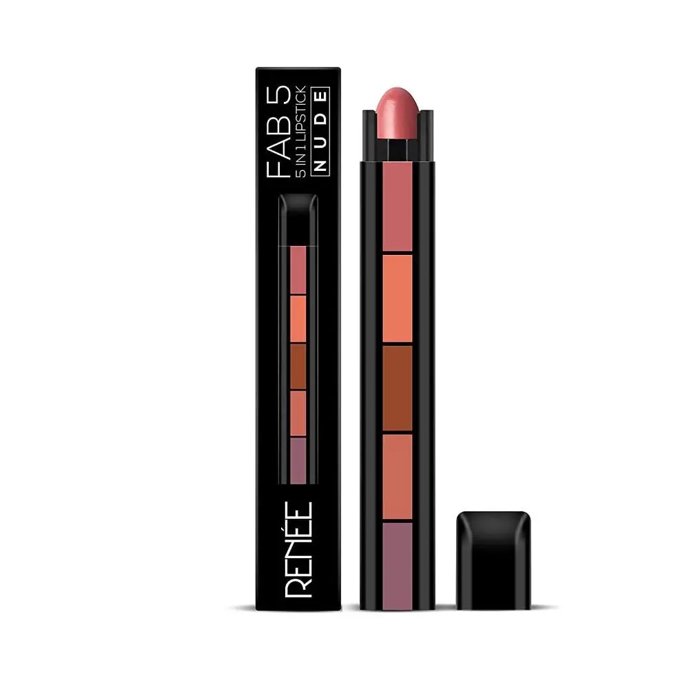 RENEE Fab 5 Nude 5-In-1 Lipstick, 7.5g