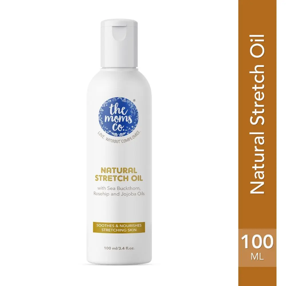 The Moms Co. Natural Stretch Oil, 7 in 1 Natural Bio Oil| Reduces stretch marks for women| Australia-Certified Toxin-Free Stretch Mark Oil- 100 ml