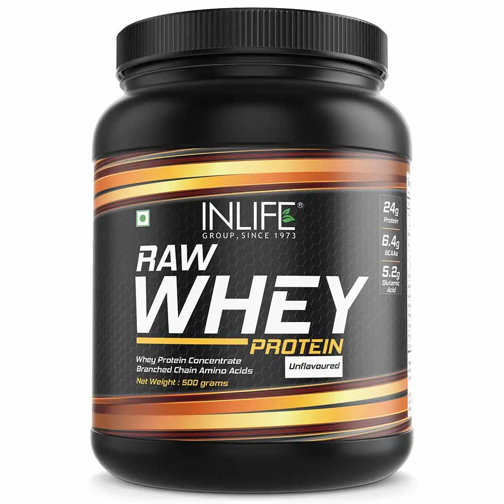 INLIFE Raw Whey Protein Powder,  1.1 lb  Unflavoured