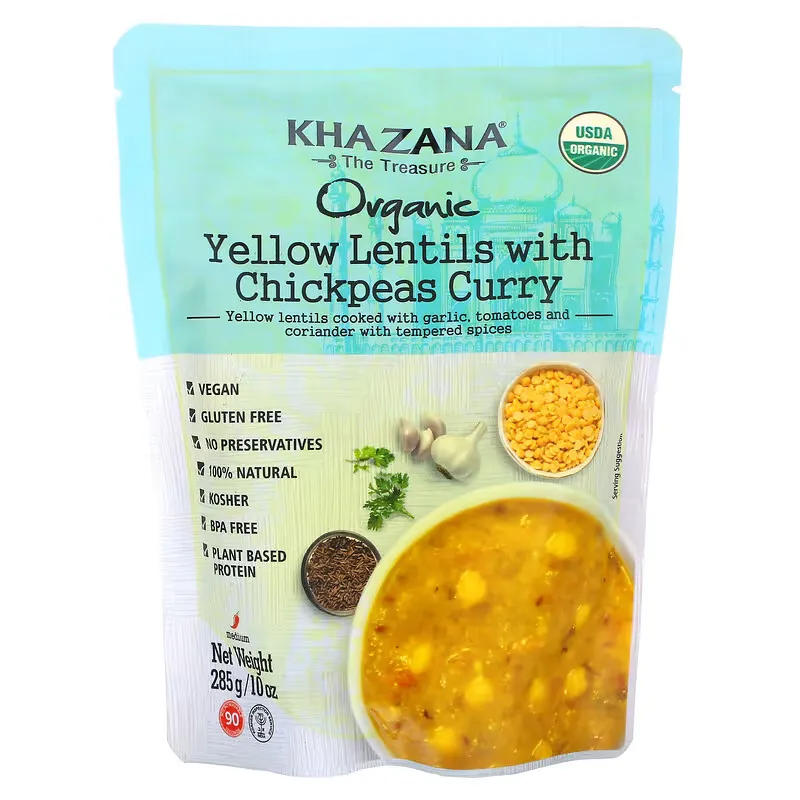 Yellow Lentils With Chickpeas Curry, Medium, 10 oz (285 g)