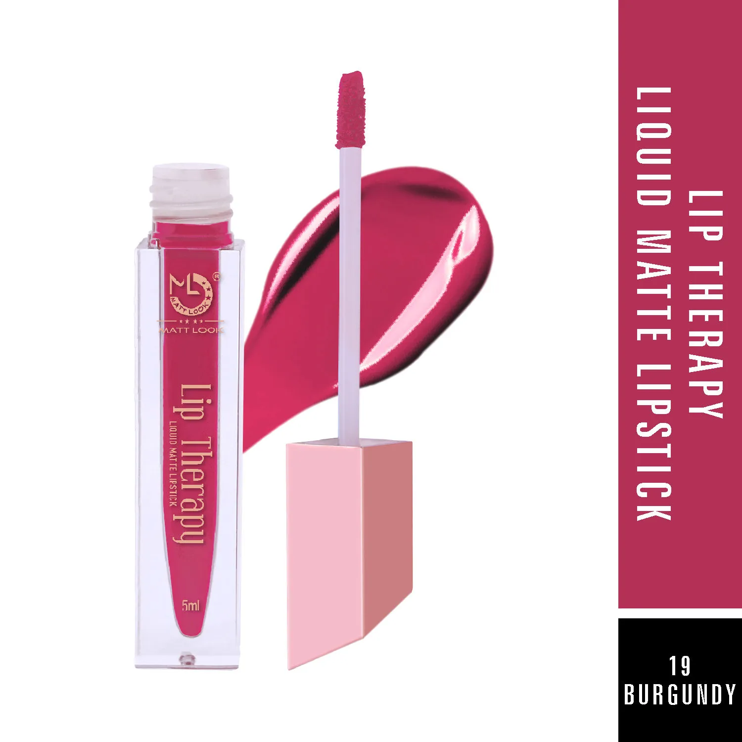 Matt look Lip Therapy Liquid Matte Lipstick - Burgundy