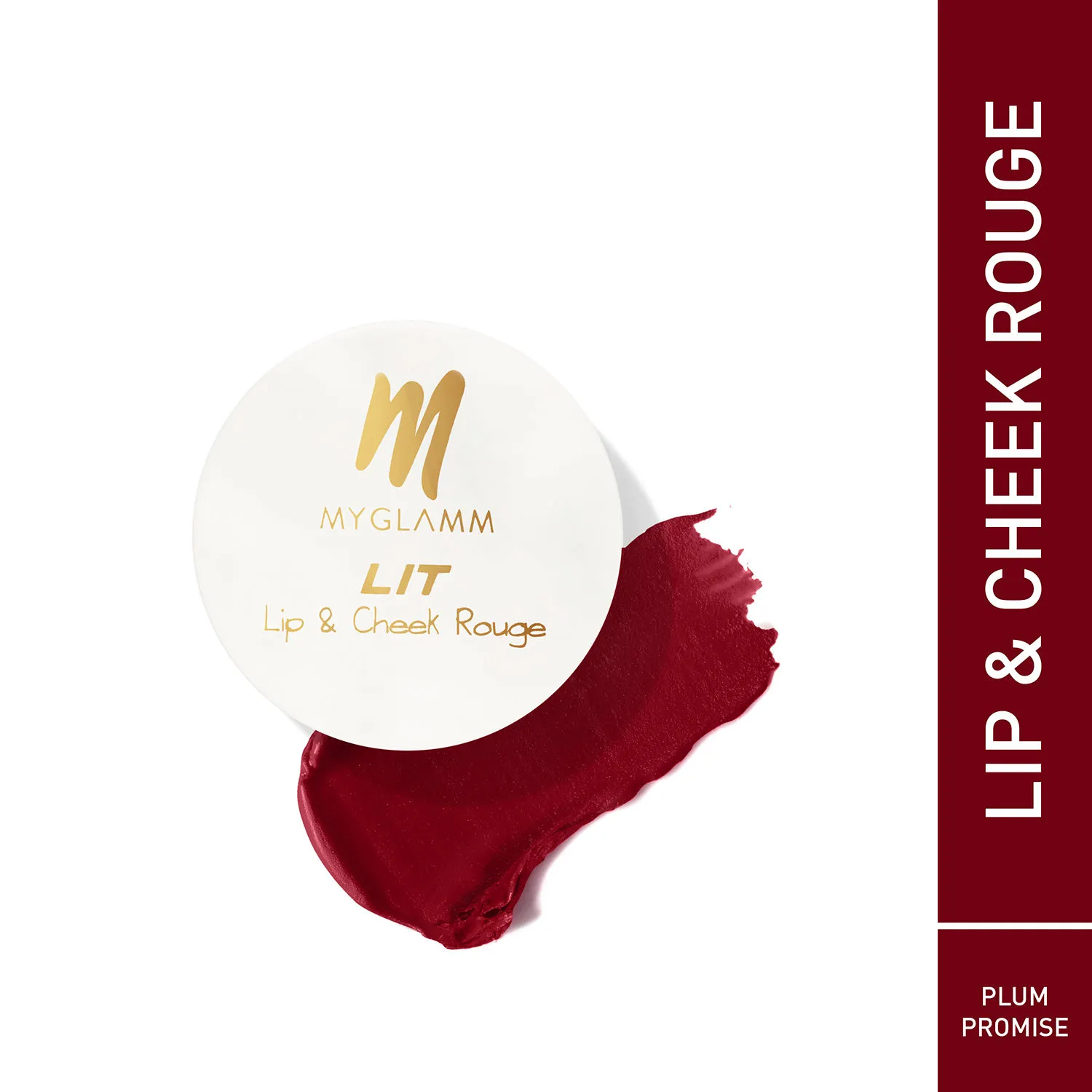 MyGlamm Lit Lip And Cheek Rouge - Plum Promise