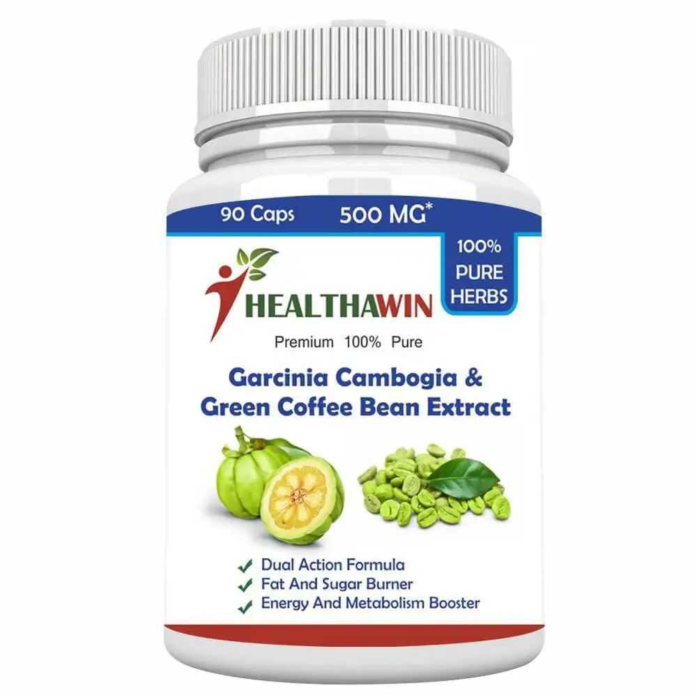 Healthawin Garcinia Cambogia & Green Coffee Bean Extract,  90 capsules