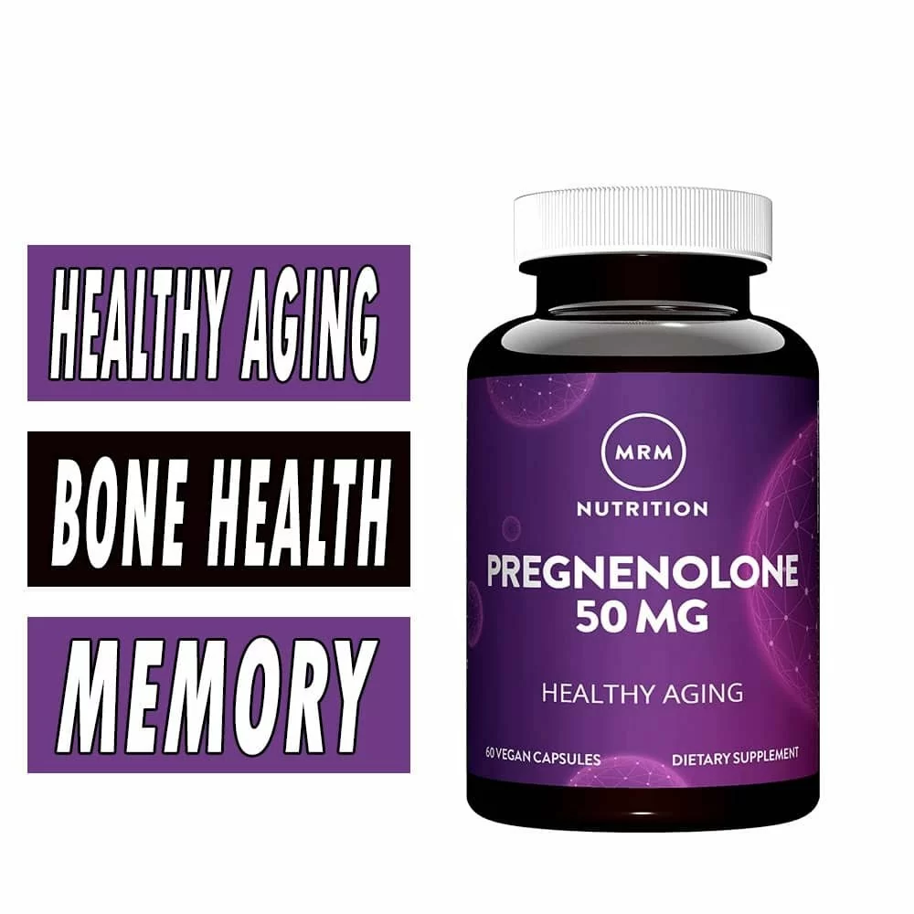 MRM Pregnenolone - 50 mg - 60 Vegan Capsules