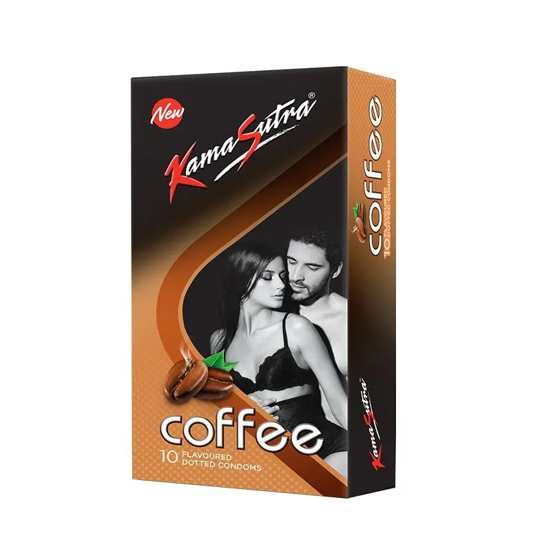 Kamasutra Coffee Dotted Condoms