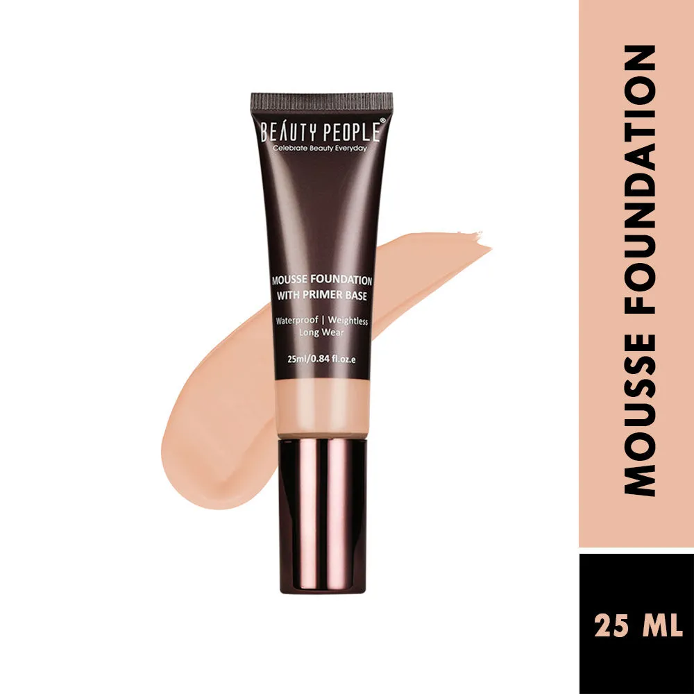 Beauty People Mousse Foundation With Primer Base - 02 Natural