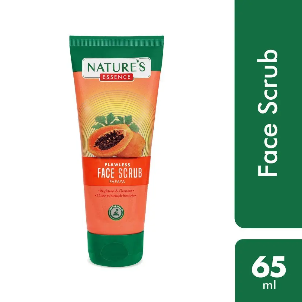 Nature's Essence Flawless Papaya Face Scrub, 65 ml