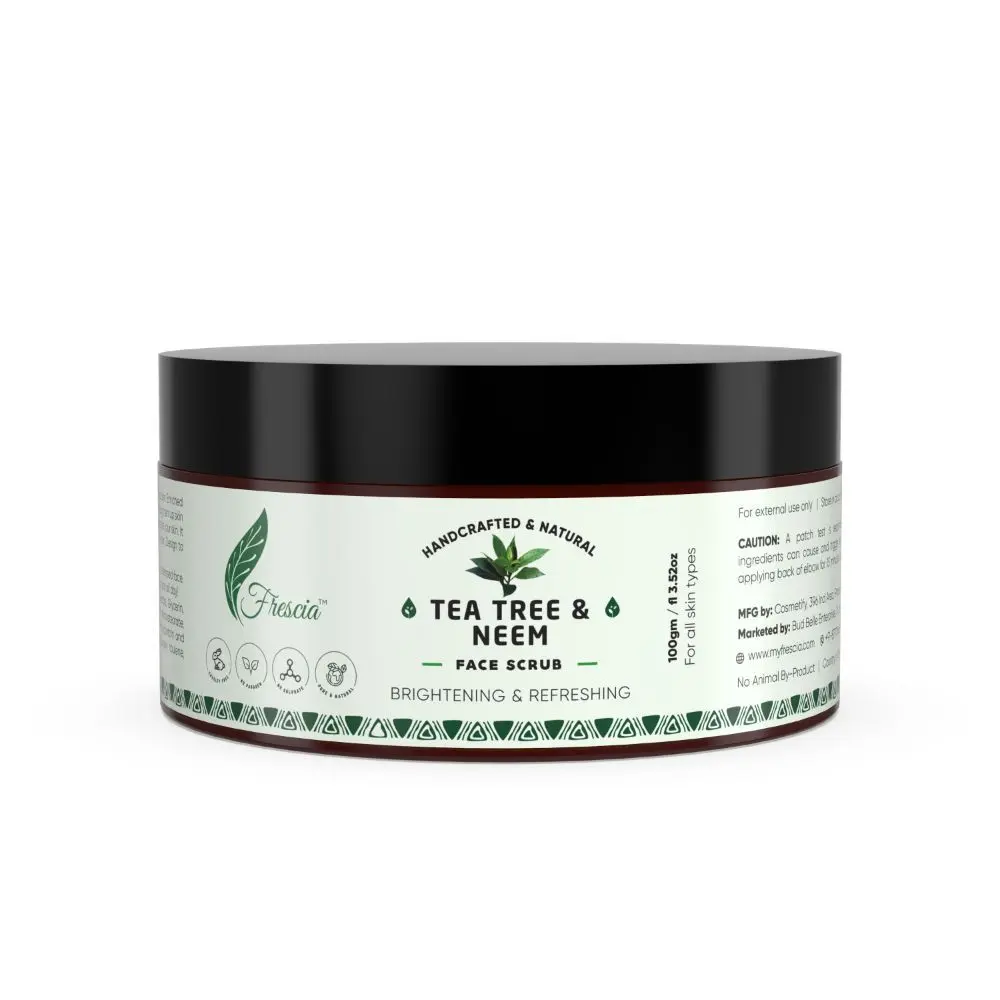 Frescia Tea Tree Neem Face Scrub - 100gm