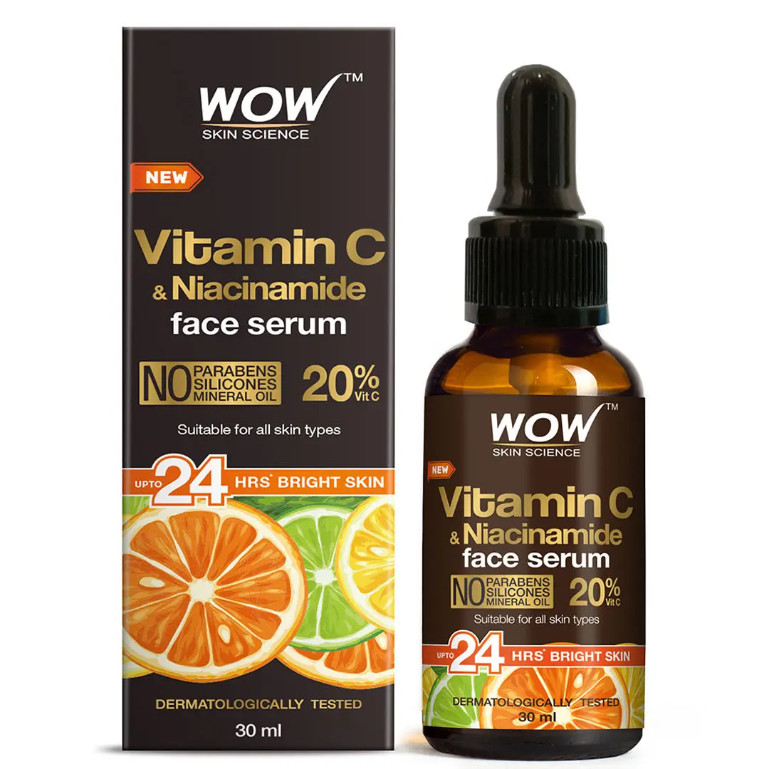 WOW Skin Science Vitamin C Serum for Skin whitenening - Brightening and Hyperpigmentation. Genuine 20% - 30ml