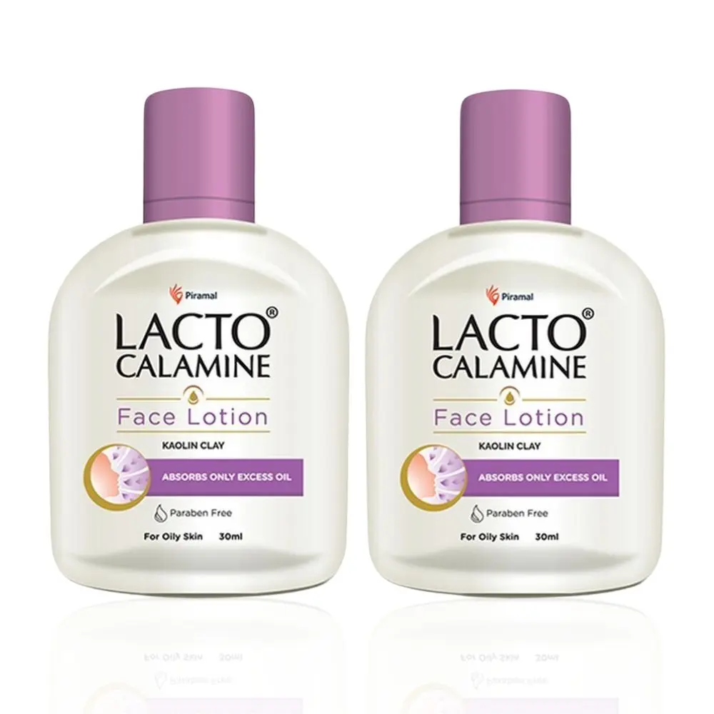 Lacto Calamine Face Lotion for Oily Skin (30ml) | Travel Size Pack of 2