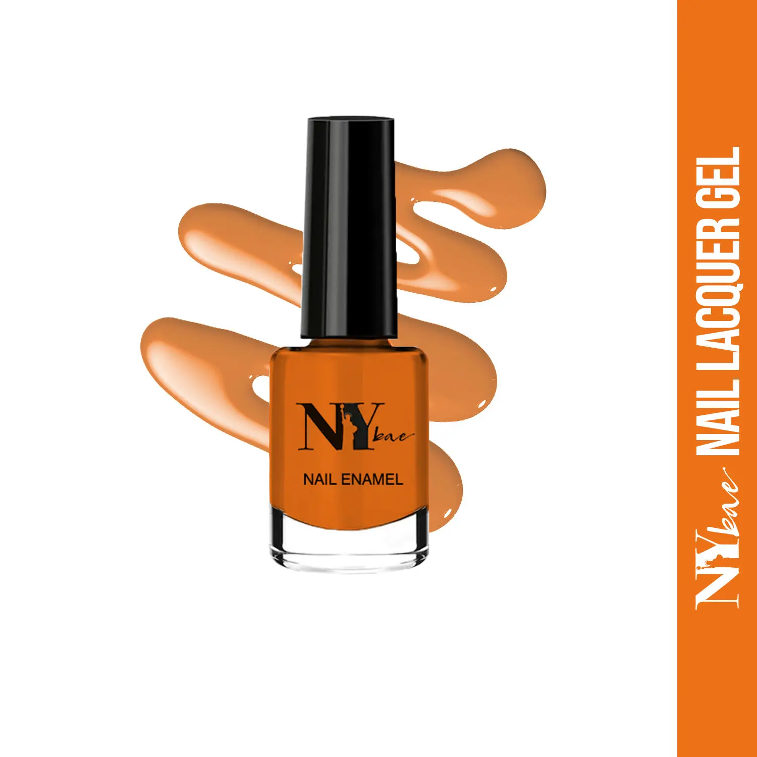 NY Bae Gel Nail Lacquer - Honey Roasted Peanuts 18 (6 ml) | Orange | Luxe Gel Finish | Highly Pigmented | Chip Resistant | Long lasting | Full Coverage | Streak-free Application | Cruelty Free | Non-Toxic