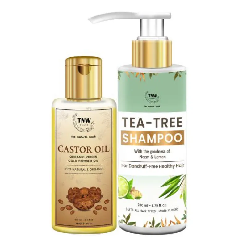 TNW The Natural Wash Castor Oil + Tea Tree Shampoo