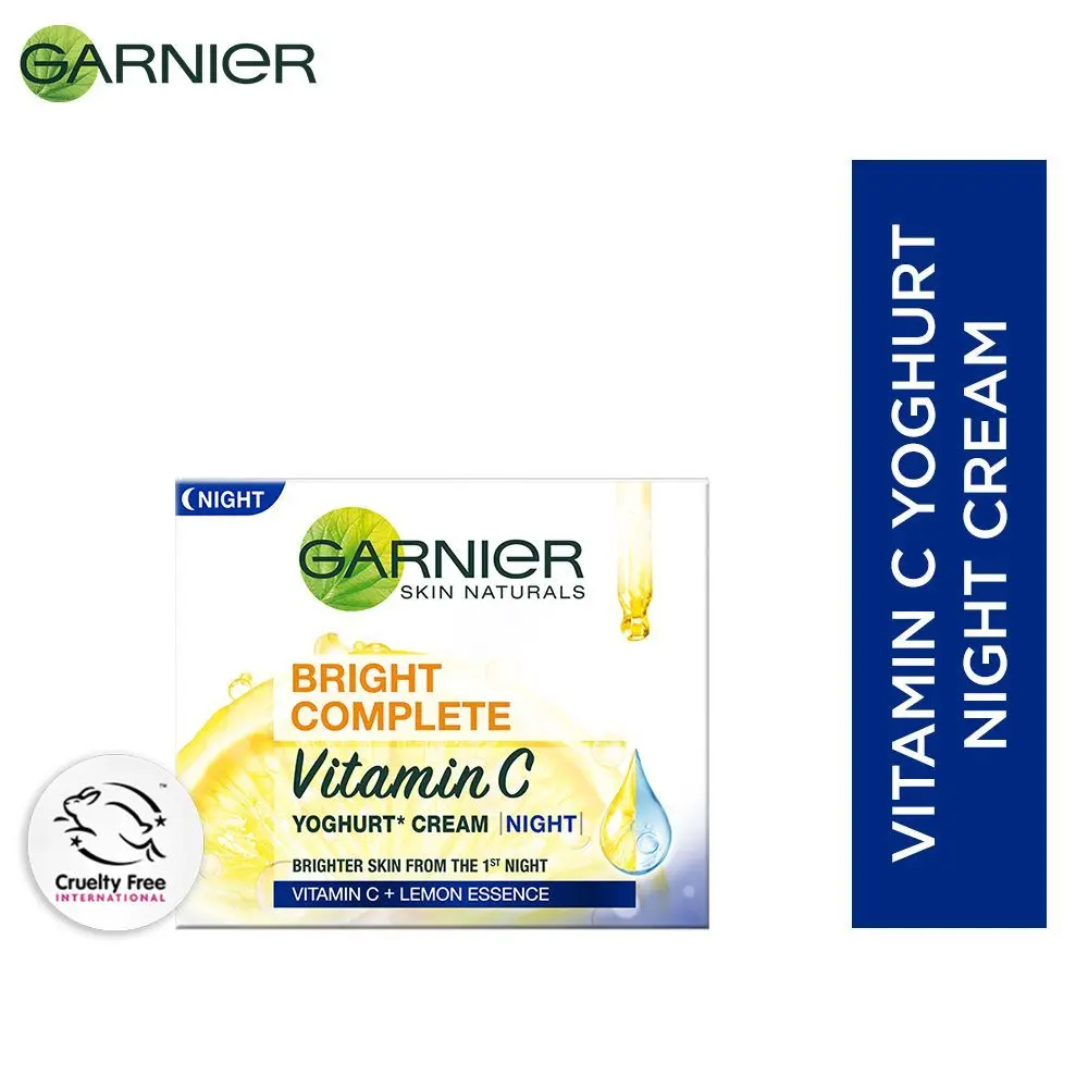 Garnier Bright Complete VITAMIN C YOGHURT Night Cream, 18g