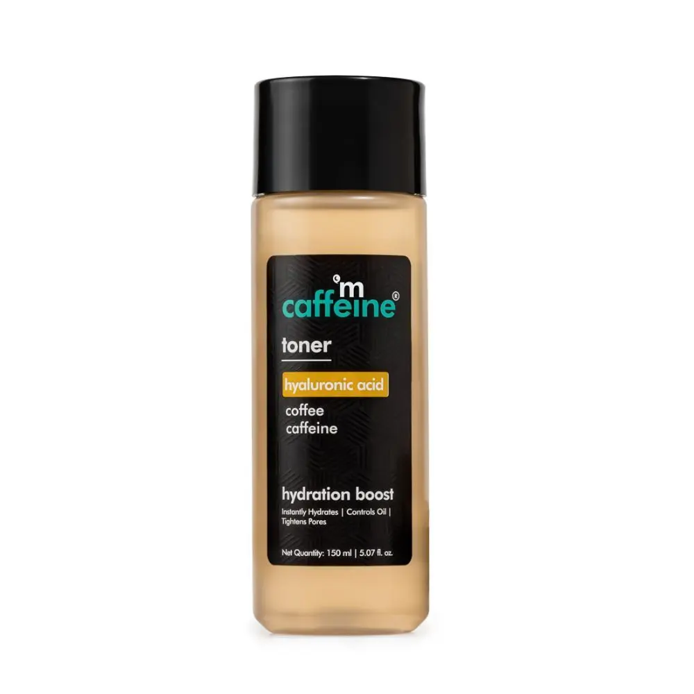 mCaffeine Coffee Face Toner with Hyaluronic Acid for Hydration & Oil Control | Tightens Pores, & Instantly Hydrates | All skin types - 150 ml