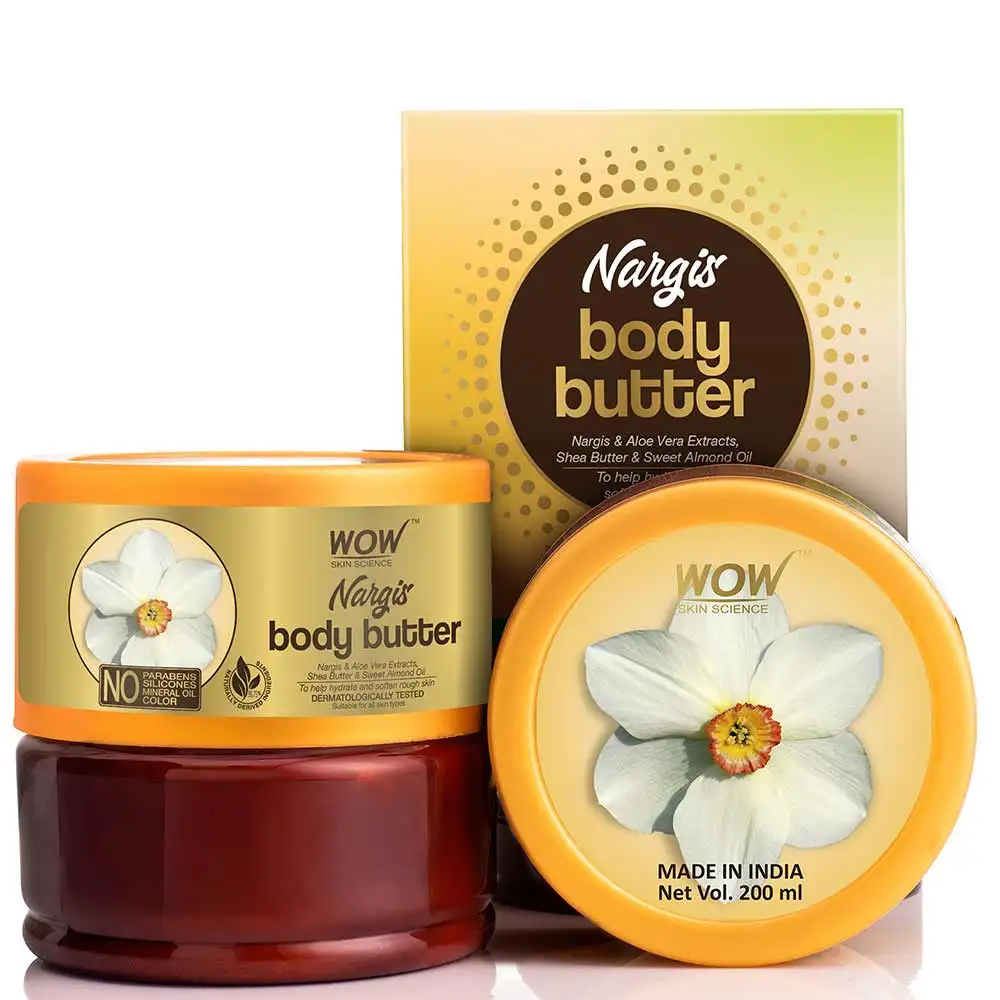 WOW Skin Science Nargis Body Butter,  200 ml  for All Skin Types